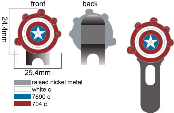 Red Hulk with pin (pre order)